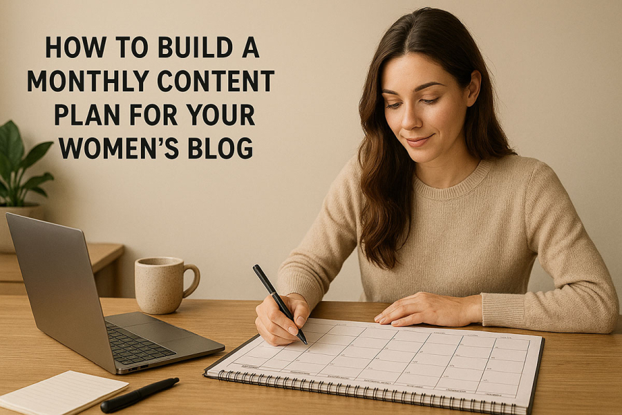 Monthly Content Plan for a Women’s Blog